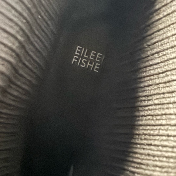 Eileen Fisher Muzy Suede and Knit Black Ankle Booties Sleek Minimalist Design 9 - Picture 4 of 8